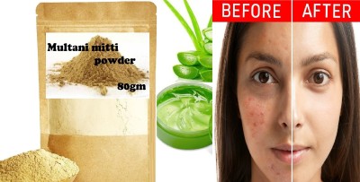 Latixmat Natural Multani Mitti Powder| Bentonite Clay | Great For Hair, Face, Skin(80 g)