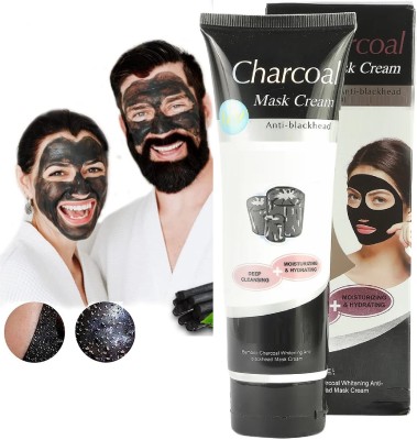 GFSU - GO FOR SOMETHING UNIQUE CHARCOAL BLACK HEADS, BLACKHEADS REMOVER PEEL OFF FACE MASK CREAM ALL SKIN TYPES(130 ml)
