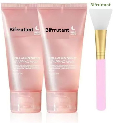 BIFRRUTANT Collagen Night Wrapping Peel Off Mask for Fine Line and Wrinkle Reduction(150 ml)