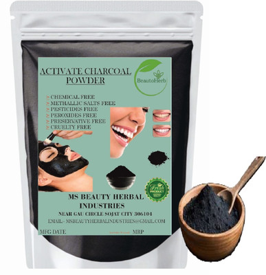 Beautoherb pure Natural Charcoal Powder for face pack new pack(400 g)
