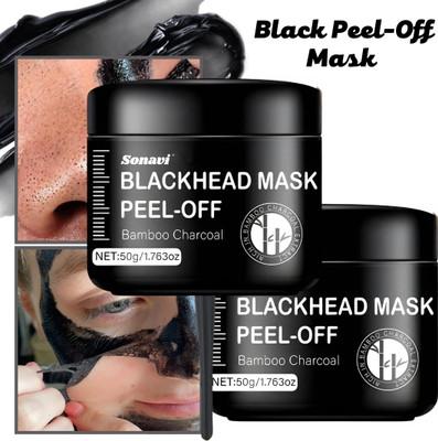 Sonavi Charcoal Blackhead Peel Off Mask For Deep Face Oil Cleansing For Men & Women(100 g)