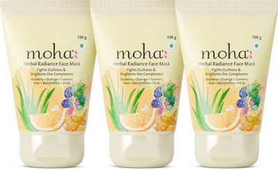 Moha Herbal Radiance Face Mask pack of 3(100 g)