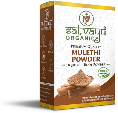 SATVAYU ORGANICS Mulethi Powder for Face & Eating | Natural, Preservative-Free, Zero-Chemicals(200 g)