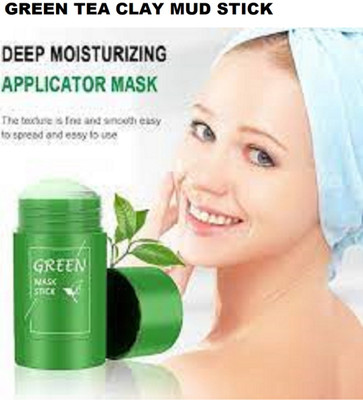 Luipui green tea claying best mud face mask stick pack of 1(40 g)