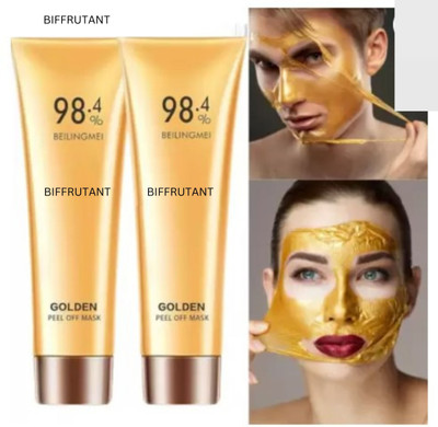 BIFRRUTANT Gold Peel Off Mask - Exfoliate and Remove Dead Skin Cells(120 ml)