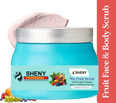 Sheny Strawberry & Aloe Vera Face and Body Scrub|For Extra Nourishment Scrub(200 ml)