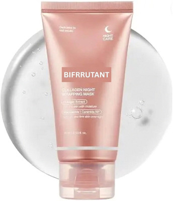 BIFRRUTANT Collagen Night Face Mask for Overnight Bright Skin Tone(75 ml)