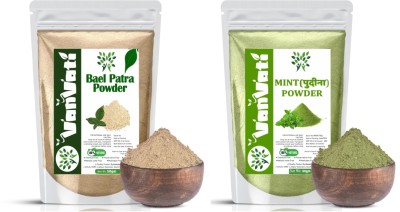 Vanvati Bael Patra Powder And Mint Powder Pure And Natural 50gm(100 g)