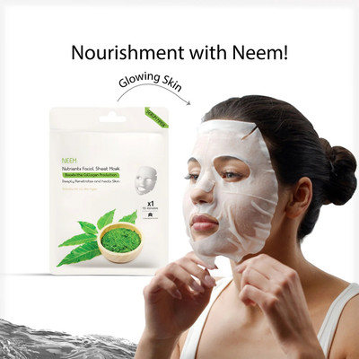 EVERERIN NEEM SHEET MASK WITH SERUM THAT BOOSTS THE COLLAGEN(20 g)