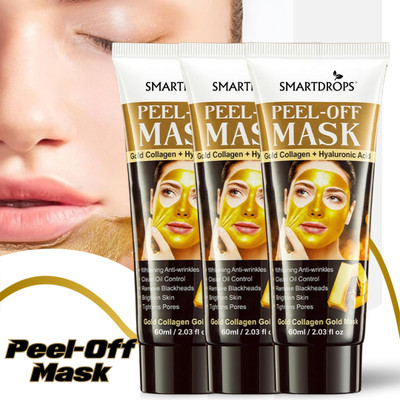 smartdrops Gold Peel Off Face Mask Enriched with VitaminE, For Glowing Skin Unisex Use Mask(180 ml)