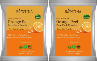 BONTINA Orange Peel Face Pack Powder Pack Of 2 - 200 gm(200 g)