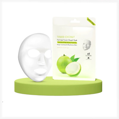 GULGLOW99 Tender Coconut Face Sheet Mask With Serum For Women and Men(20 g)