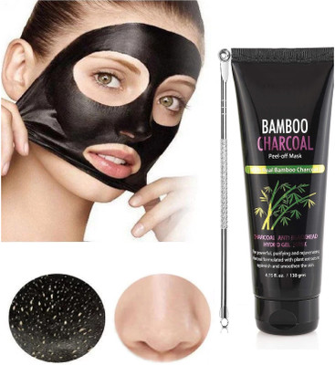 GULGLOW99 Anti Pollution Bamboo Charcoal Peel Off Mask For Brighter Skin & Deep Cleanse(130 ml)