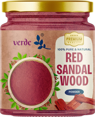 verdc Red Sandalwood Facepack Powder| Lal Chandan/Raktha Chandan for Brightening Skin(75 g)
