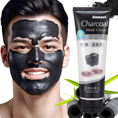 Sonavi Charcoal Peel Off Face Mask for Skin Firming & Anti Ageing Peel Off Mask(60 ml)