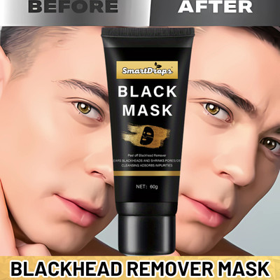 smartdrops Activated Charcoal Peel Off Mask : Detox, Deep Cleanse & Blackhead Removal(60 g)