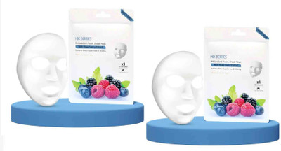 Emijun Mix Berries Sheet Mask with Serum Face Sheet Mask Soft and Healthy Skin COMBO(40 ml)