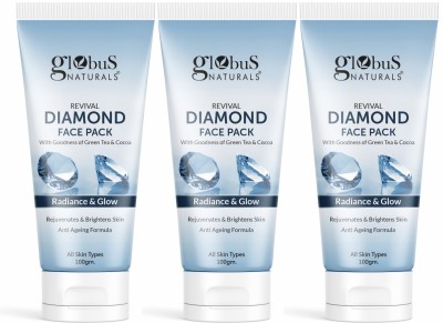 Globus Naturals Revival Diamond Face Pack For Shine Boosting & Anti-Ageing(300 g)