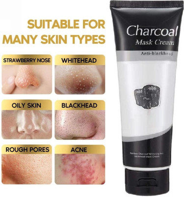 GABBU Activated Charcoal Peel Off Mask With 5X Detoxifying Power(130 g)