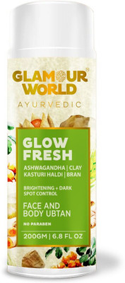 Glamour World Ayurvedic Glow Fresh Face & Body Grain for Normal Skin(200 g)