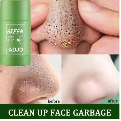 ADJD Green Tea Purifying Clay Stick Mask Oil Control Cleaning Solid Face Mask(40 g)