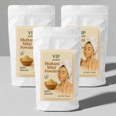 VIP ALDAT Multani Mitti Advanced Natural Skin Brightening & Hydration Care Pack(450 g)