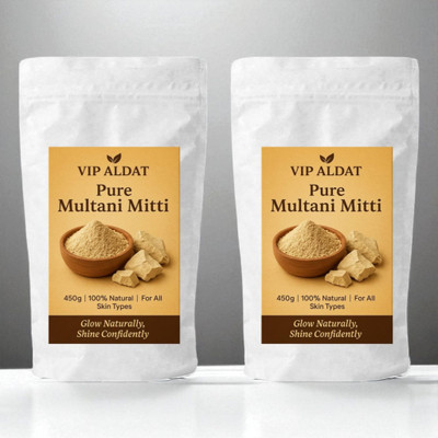 VIP ALDAT Herbal Multani Mitti Clear Skin Powder (450g × 2 = 900g)(900 g)