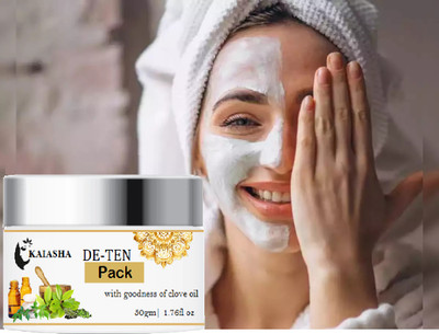 KAIASHA De-Tan Cream Pack With Clove Oil Removes Sun Tan Gives Instant Glow(50 g)