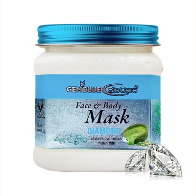 GEMBLUE BIOCARE Diamond Mask for Face & Body, Enriched with Vitamin E & Diamond Ash, 385ml(385 ml)