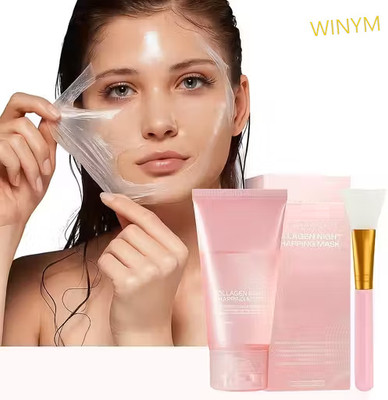 Winym Night Radiant Collagen Peel Off Mask + Brush(100 ml)