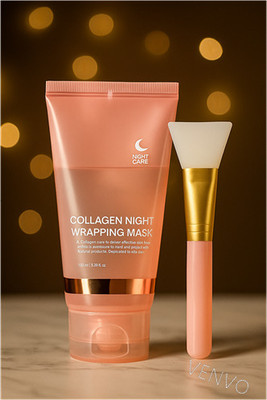 venvo Night Therapy Collagen Wrap Peel Mask + Brush(100 ml)