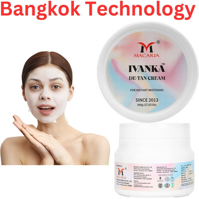 MACARIA IVANKA Whitening Burst Detan Elixir Face Pack Mask 3 in 1(500 g)