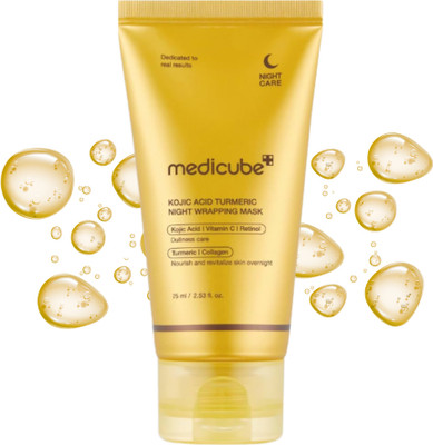 Medicube Night Mask with Kojic Acid, Turmeric & Niacinamide | Skin Brightening(75 ml)
