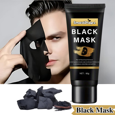 smartdrops Charcoal Face Mask for Tan Removal & Detoxifying with Vitamin‑E | Face Mask(60 g)