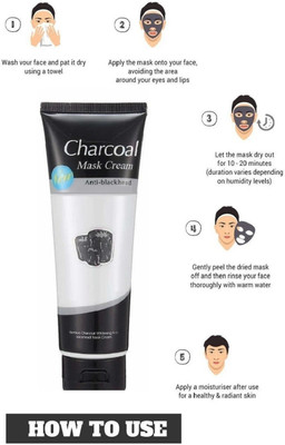 YAWI Best Charcoal Peel Off Mask Clean Pores & Remove Blackheads(130 g)