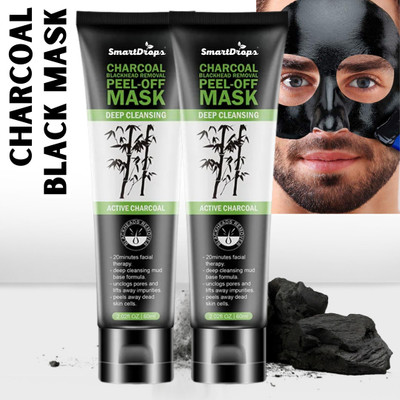smartdrops Charcoal Peel Off Mask For Tan Removal & Deep Cleaning(120 ml)