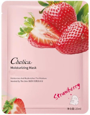 CHELICA Deep Cleansing KOREAN STRAWBERRY FACE MASK SHEET PACK OF (1)(30 g)