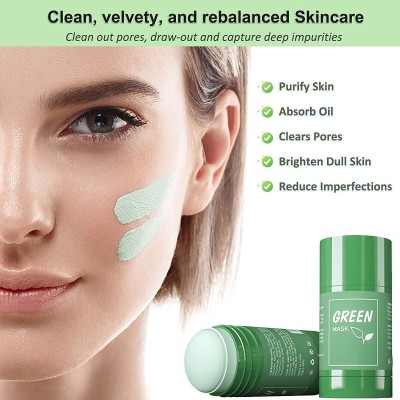 SHIZUKESA whitehead remover face care green stick mask for men women Face Shaping Mask(40 g)