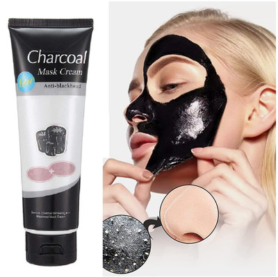 THTC Charcoal tube face cream for tan removing & skin brightening(130 ml)