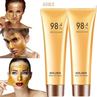 GOIEZ Golden Face Mask for Detoxifying Oily/Dry Skin (Pack of 2 ) 120ml(120 ml)