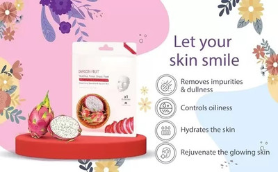 REIMICHI Dragon Fruit facial Sheet Mask with Serum(20 g)