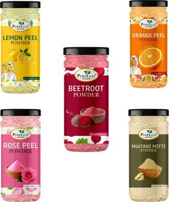Herbenza Beetroot, Rose Petal, Lemon Peel, Orange Peel & Multani Mitti Powder Combo(500 g)
