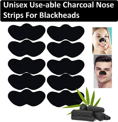 Neycare unisex use-able charcoal bamboo enriched nose strips for blackheads & whiteheads(10 g)