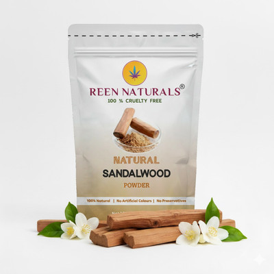 REEN NATURALS Sandalwood Powder for Face pack Skin Brigtening and Glowing Skin & Tan Removal(100 g)
