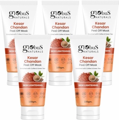 Globus Naturals Kesar Chandan Peel off Mask Enriched with Coffee & Green Tea for Skin Lightening(500 g)