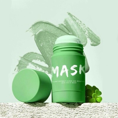 Luster Shine GREEN TEA STICK MASK Oil Control Anti-Acne Eggplant Solid Fine(40 g)