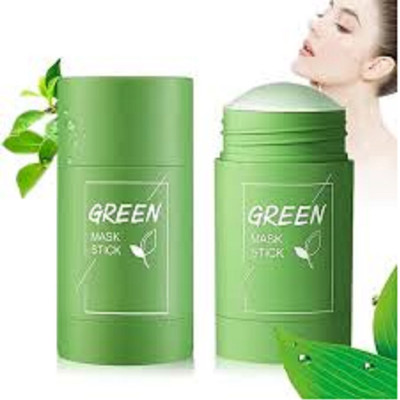 Luipui best green tea mud clay face mask stick pack of 1(40 g)