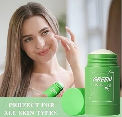 GABBU Green Mask Stick for Face Moisturizes Oil Control face pack(40 g)