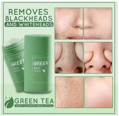 Jiwoo Deep cleansing best green stick mud mask stck for men and women(40 g)