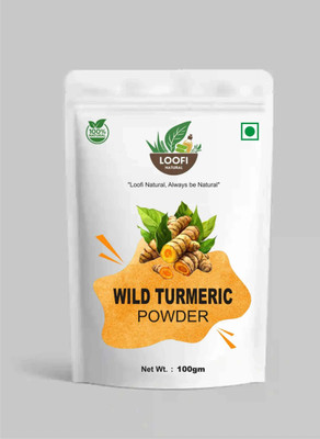 loofi Wild Turmeric Kasturi Haldi Face Whitening Herbal Powder(100 g)